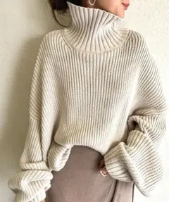 TODAYFUL バーキリー オーバー ニット ナチュラル