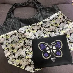 ANNA SUI 花柄エコバッグ ポーチ付き