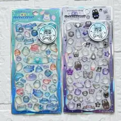 【新品/国内正規品】　光るプチドロップ　うみ　しろくろ　ボンボンドロップシール