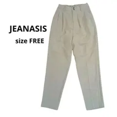 JEANASIS カジュアルパンツ テーパード ベージュ ハイスエストのサムネイル