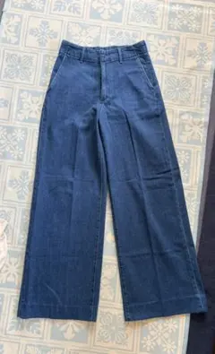 ユニクロ　UNIQLO ワイドパンツ　デニム　Mサイズ　美品