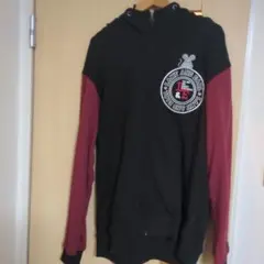 【試着のみ】LiN ラミ＆アール フード パーカー 赤 黒 レアアイテム