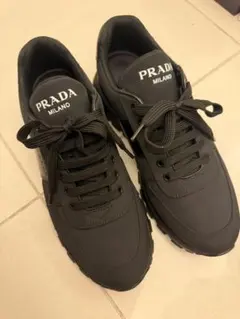 PRADA プラダ レザー ナイロン メンズスニーカー 27.5cmのサムネイル