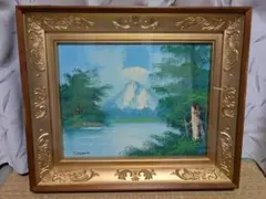 油絵　油彩　風景画　美術品　インテリア