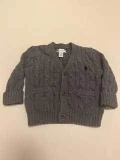 Ralph Lauren ケーブルニット コットン　カーディガン 6M