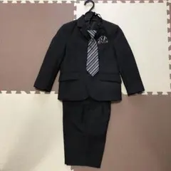 ブラック チェック柄 スーツ セット　120cm