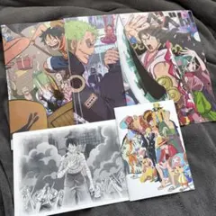 ワンピース　クリアファイル　くら寿司　特典　一番くじ　名場面色紙