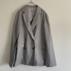 【SNIDEL スナイデル】 グレー ダブルブレスト テーラードジャケット
