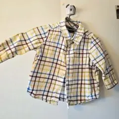 babyGap チェック柄長袖シャツ 6-12ヶ月　70cm