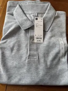 新品　GU ポロシャツ　L タグ付き　グレーのサムネイル