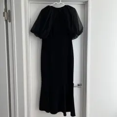 黒ドレス　マーメイド　お呼ばれドレス オケージョン