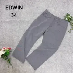 EDWIN グレーデニム 34 COOL-FLEX ストレート 日本製 ショートのサムネイル