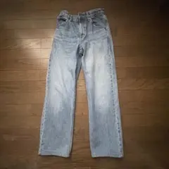 UNIQLOユニクロユー☆レギュラーフィットストレートジーンズ ライトブルー22