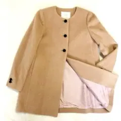 【匿名配送】SLOBE IENA　ノーカラーコート　S〜M　日本製