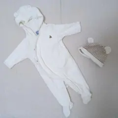 babyGap くま耳 フード付き カバーオール 帽子 セット 秋冬　羽織り