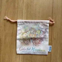 ダッフィーフレンズ カラフルハピネス 巾着