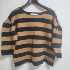 ROPÉ PICNIC ストライプ バルーン袖 セーター 38