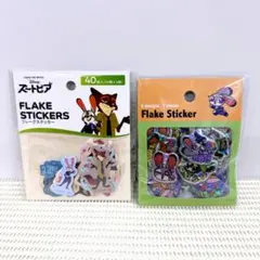 ズートピア フレークステッカー2種セット【新品・未開封】