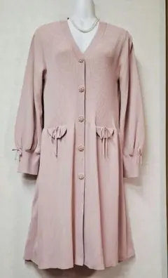 半額以下【新品タグ付】スーパービューティー ロングカーディガン 42 L ピンク