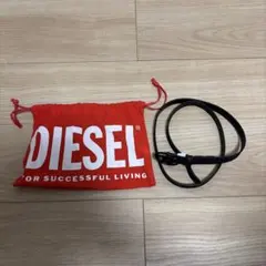 DIESEL ベルト ブラック ラメ 専用袋付きのサムネイル