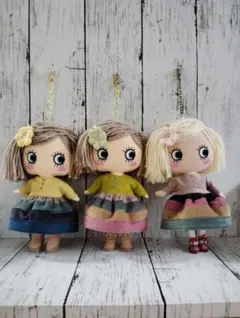 イルメール イーマリー用 ワンピース+髪飾り3点セット No.37-①②③