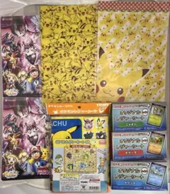 まとめ ポケモン　ピカチュウ レジャーシート A4クリアファイル 下敷き　８点