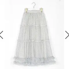 evelyn ドットティアードスカート