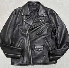 【美品】4(L) ジャックローズ　ダブルライダースジャケット　ラムレザー