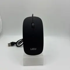 LAZOS 有線マウス ブラック USB接続