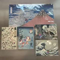 ミャクミャク 浮世絵 和紙絵はがき 葛飾北斎 ポストカード クリアファイル　万博