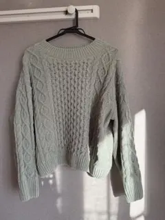 【SM2】Samansa Mos2 【帯電防止】マットモールニットプルオーバー