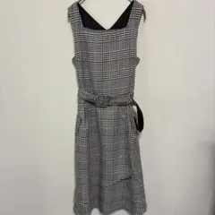 tocco closet チェック柄 ノースリーブ ワンピース