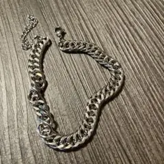 し*8様 【1692】新品 アメカジ シルバー調 チェーンブレスレット