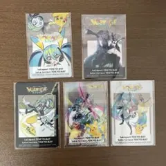 ポケモン 初音ミク ららぽーと 特典 クリアカード 全5種