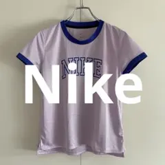 s*i様 ナイキ リンガーTシャツ レディース M ラベンダー 古着 Y2K 淡