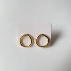 ゴールドフープ樹脂ピアス・ピアス・イヤリング