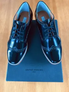 UNITED ARROWS スタッズ付 レースアップ オックスフォードシューズ