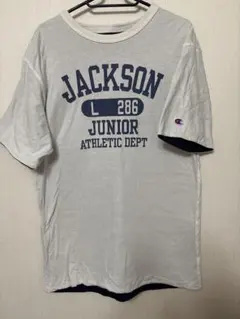 Champion リバーシブルTシャツ 半袖 ネイビー&ホワイト