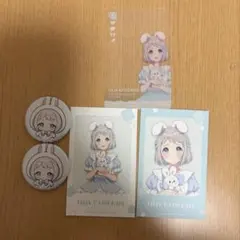 葛城リーリヤ　第一弾特典カード　ミニフォトカ×2　特典 ミニ缶バッジ×2