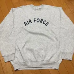 【アメリカ製】US AIR FORCE スウェット　ミリタリー　軍物　グレー