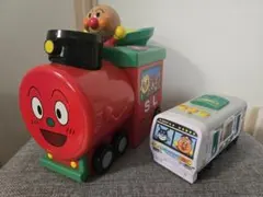 アンパンマン　おもちゃ２点まとめ売り　ＳＬマン　電車