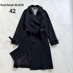 ポールスミスブラック　トレンチコート　ネイビー　42 大きいサイズ