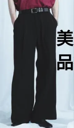ハレ　HARE トロミ　スラックス　ブラック　L 美品のサムネイル