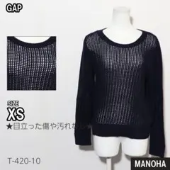 GAP　トップス　レディース　ニット　長袖　無地　古着