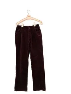 お値下げしました✨美品バーガンディ コーデュロイ ストレートレッグパンツ