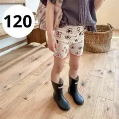 子供服 女の子 120 スパッツ　花柄 半ズボン ショートレギンス ダンスのサムネイル