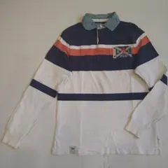 Polo by Ralph Laurenストライプ長袖ポロシャツ