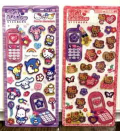 【正規品】平成はっぴーフォン シール サンリオ2点