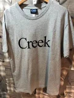 Creek クリーク ロゴプリント Tシャツ グレー L アウトドア FKのサムネイル