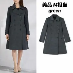 【美品】green ナポレオンコート　Pコート グレー　M相当　現HYKE